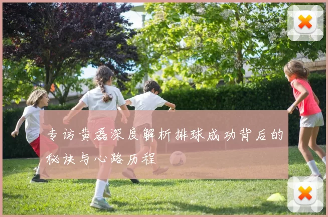 专访黄磊深度解析排球成功背后的秘诀与心路历程